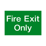 Fire Exit Only Sign | Safety-Label.co.uk