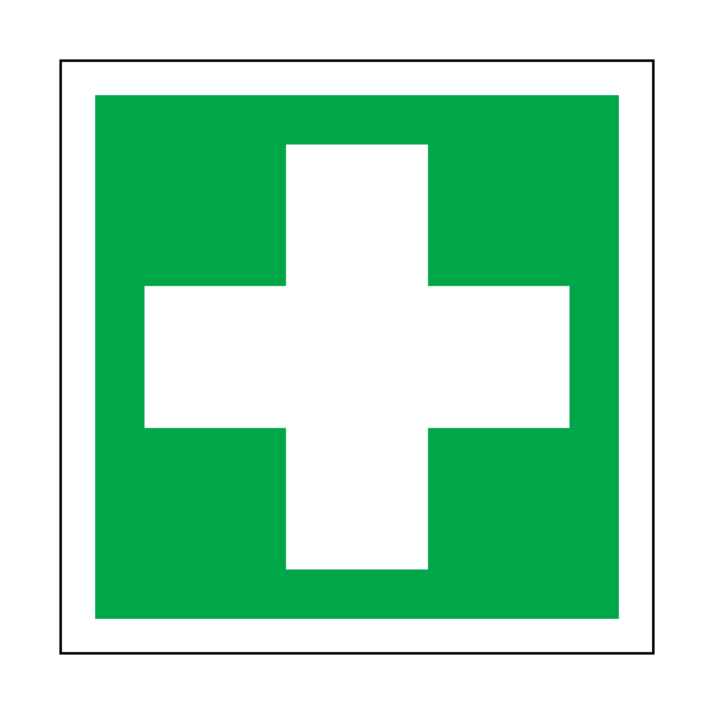 First Aid Symbol Label Safety Label co uk