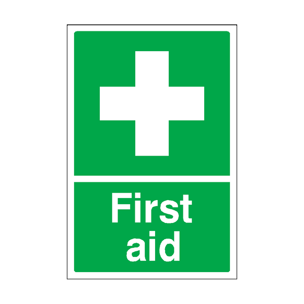 First Aid Safe Condition Sticker | Safety-Label.co.uk