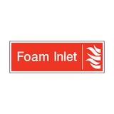 Foam Inlet Safety Sticker | Safety-Label.co.uk