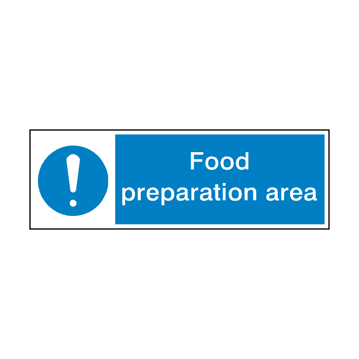 Food Preparation Area Hygiene Sign | Safety-Label.co.uk