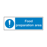 Food Preparation Area Hygiene Sign | Safety-Label.co.uk