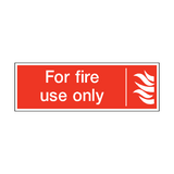 For Fire Use Only Safety Sticker | Safety-Label.co.uk