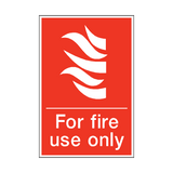 For Fire Use Only Sticker | Safety-Label.co.uk