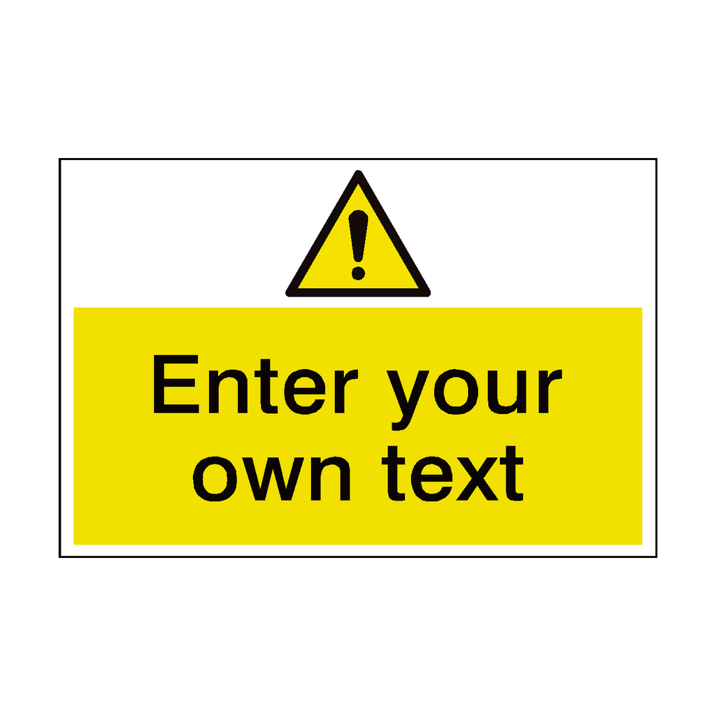 General Hazard Custom Safety Sticker | Safety-Label.co.uk