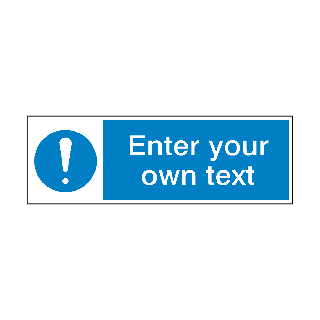 General Mandatory Custom Sticker | Safety-Label.co.uk