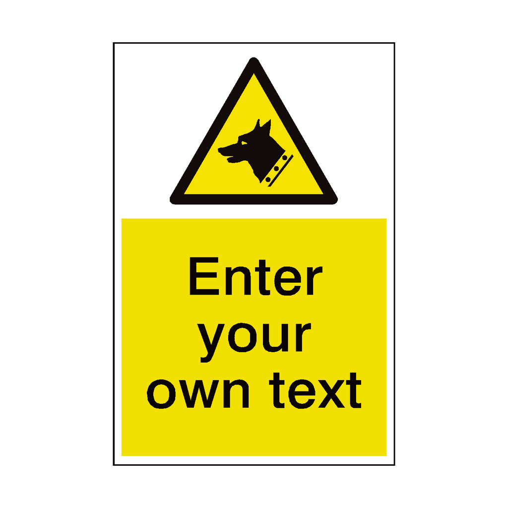 Guard Dogs Custom Hazard Sticker | Safety-Label.co.uk