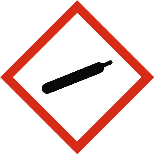 Gas Under Pressure COSHH Label SafetyLabel.co.uk