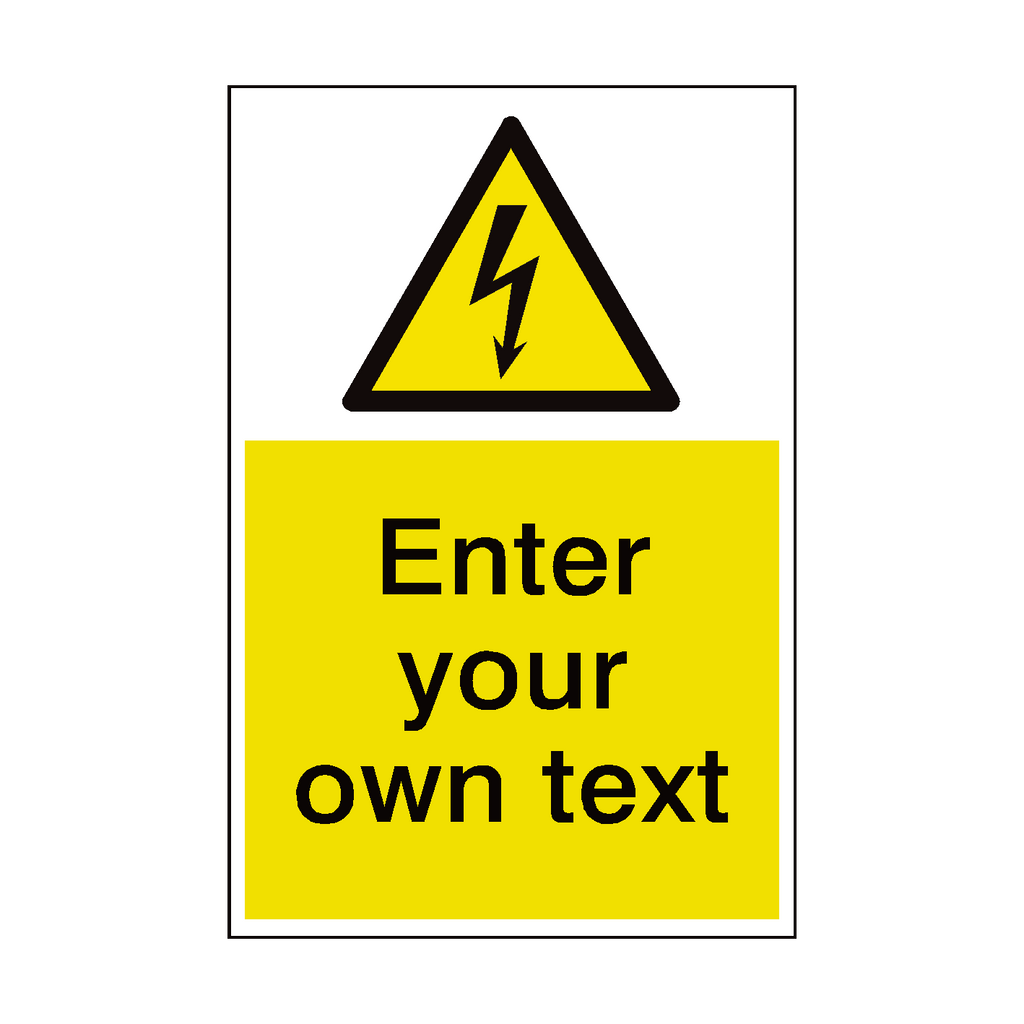 General Electrical Custom Hazard Sticker | Safety-Label.co.uk