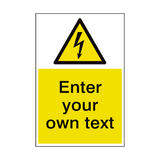 General Electrical Custom Hazard Sticker | Safety-Label.co.uk