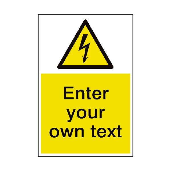 General Electrical Custom Hazard Sticker | Safety-Label.co.uk