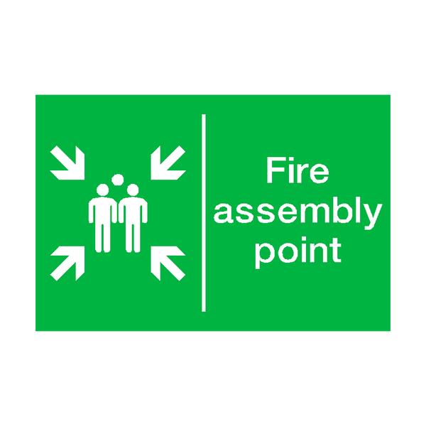 General Fire Assembly Point Sticker | Safety-Label.co.uk