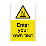 Hot Surface Custom Hazard Sticker | Safety-Label.co.uk