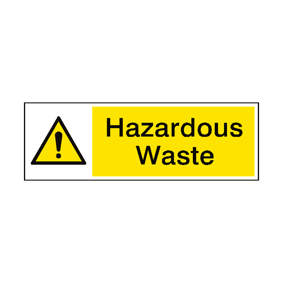 Hazardous Waste Sign | Safety-Label.co.uk