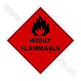 Highly Flammable Sign | Safety-Label.co.uk