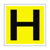 Hydrant H Location Safety Sticker | Safety-Label.co.uk