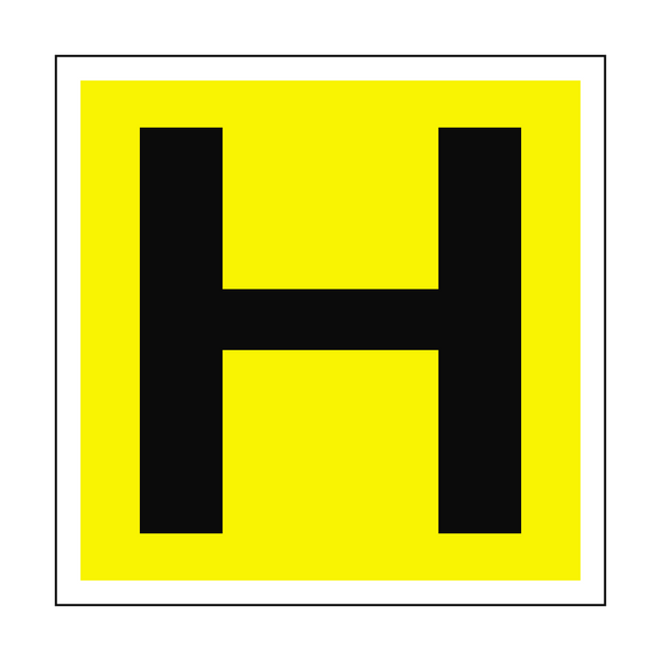 Hydrant H Location Safety Sticker | Safety-Label.co.uk