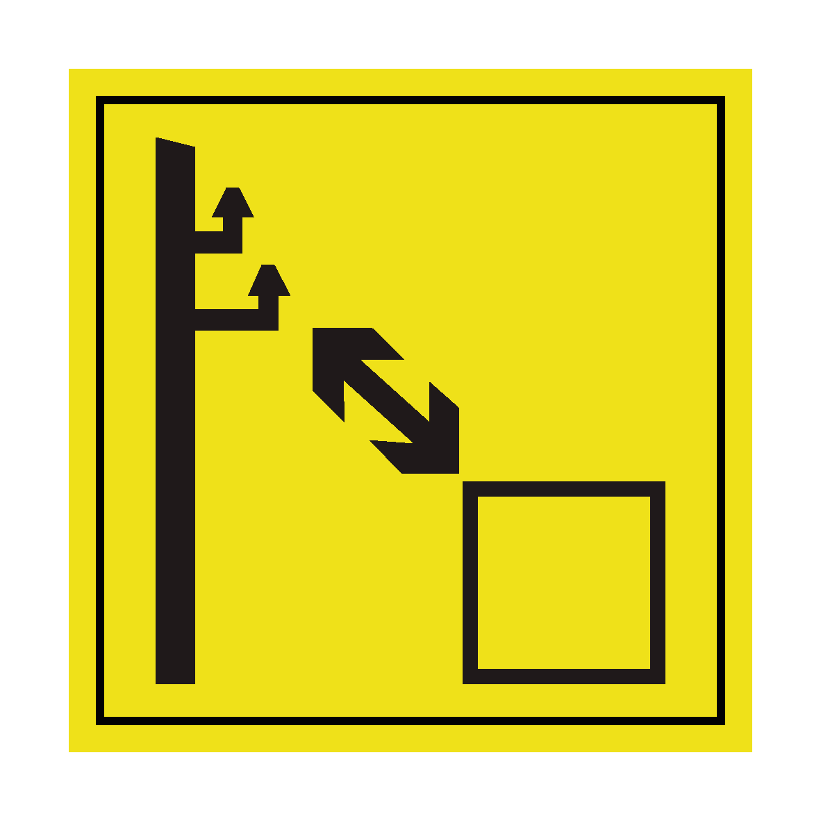 Keep A Distance From Electrical Power Lines Label | Safety-Label.co.uk