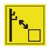 Keep A Distance From Electrical Power Lines Label | Safety-Label.co.uk