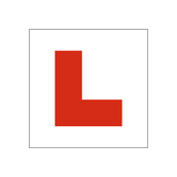 Learner L Plate Sticker | Safety-Label.co.uk