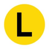 Letter L Floor Marker | Safety-Label.co.uk