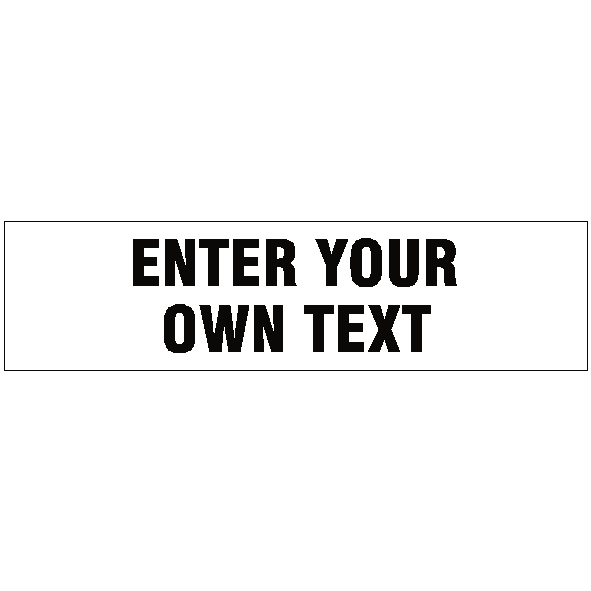Legal Lettering Custom Text Sticker | Safety-Label.co.uk