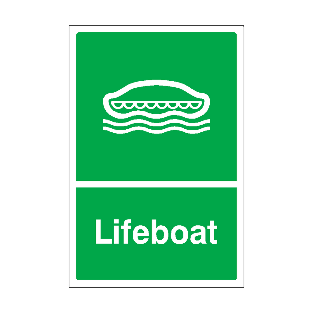 Lifeboat Sticker | Safety-Label.co.uk