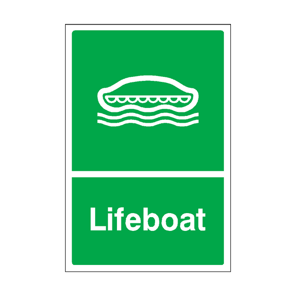 Lifeboat Sticker | Safety-Label.co.uk