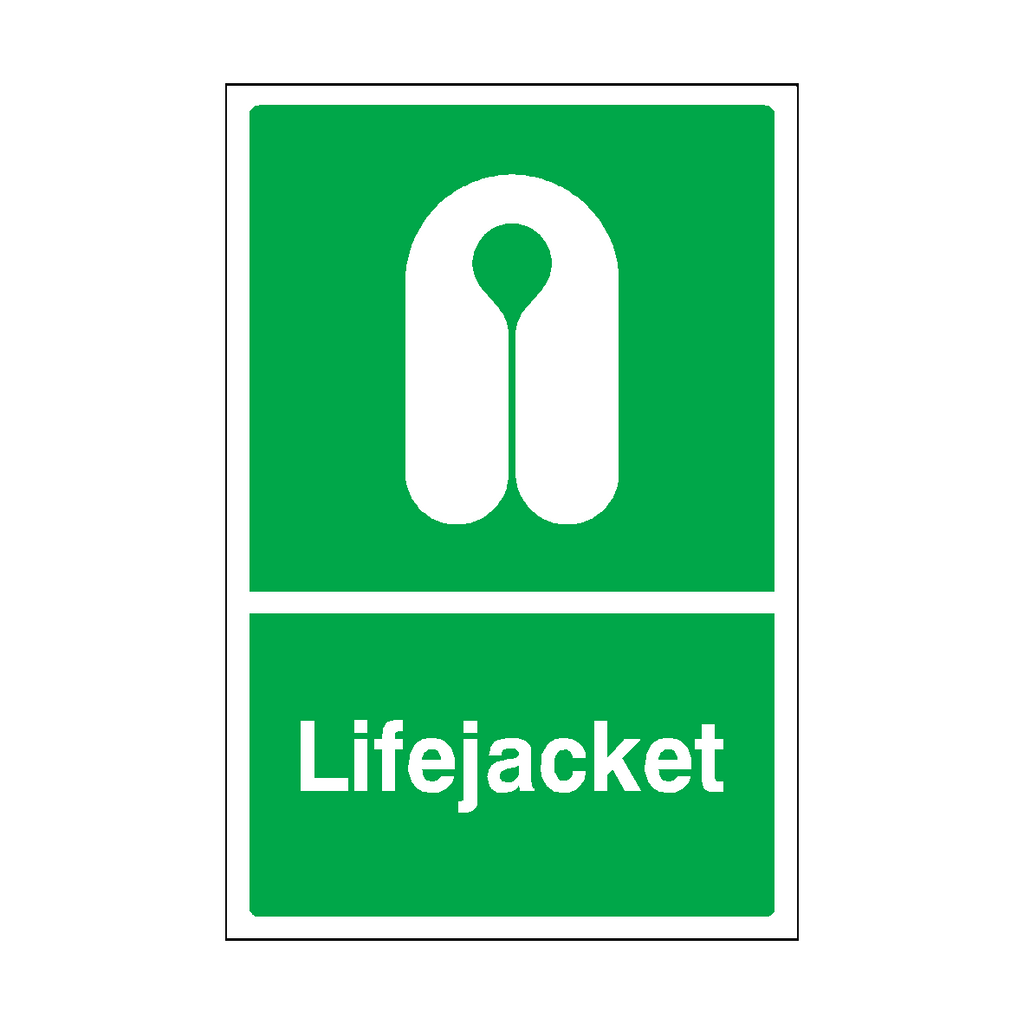 Lifejacket Sticker | Safety-Label.co.uk