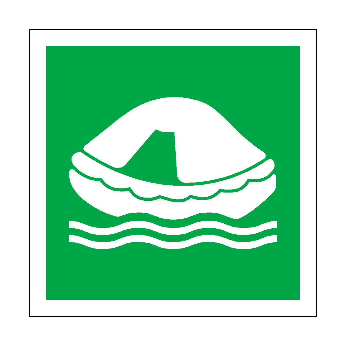 Life Raft Label | Safety-Label.co.uk