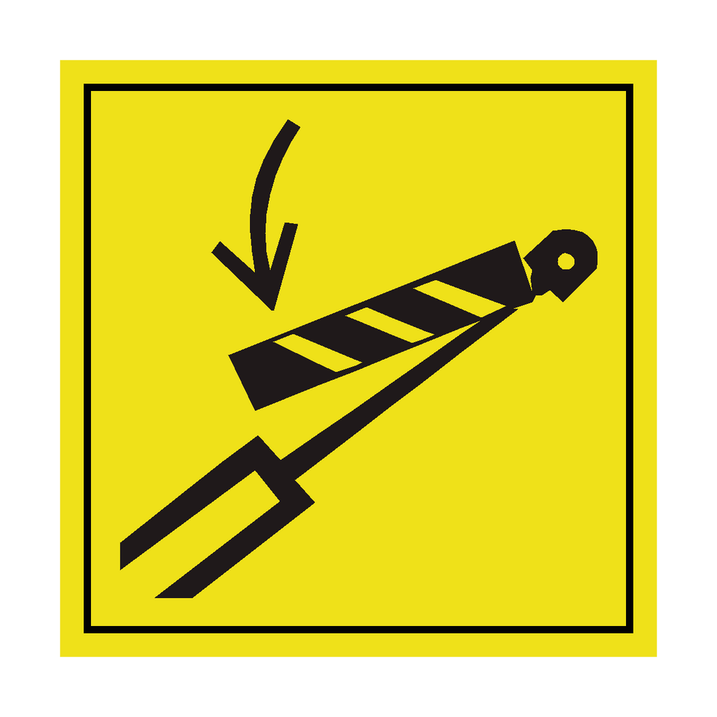 Lifting Cylinder ISO Label | Safety-Label.co.uk