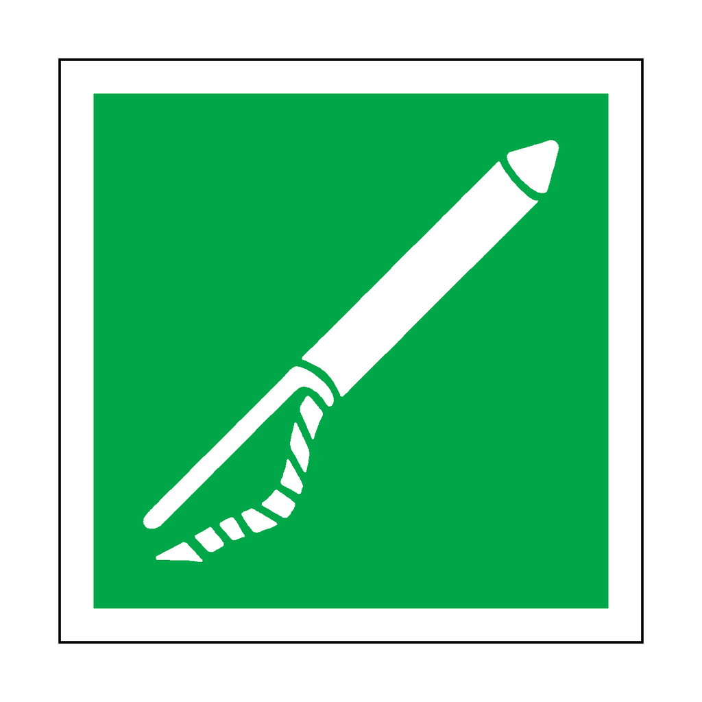 Line Throwing Appliance Label | Safety-Label.co.uk