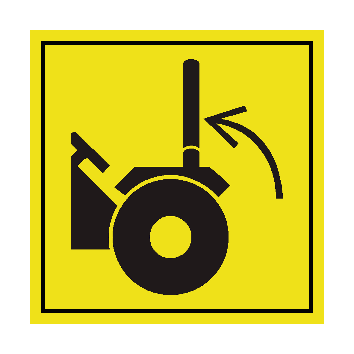 Safety Devices Rops Lock ROPS In Upright Position Label | Safety-Label.co.uk