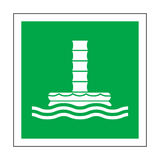 Marine Evacuation Chute Symbol Sign | Safety-Label.co.uk