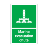 Marine Evacuation Chute Sticker | Safety-Label.co.uk