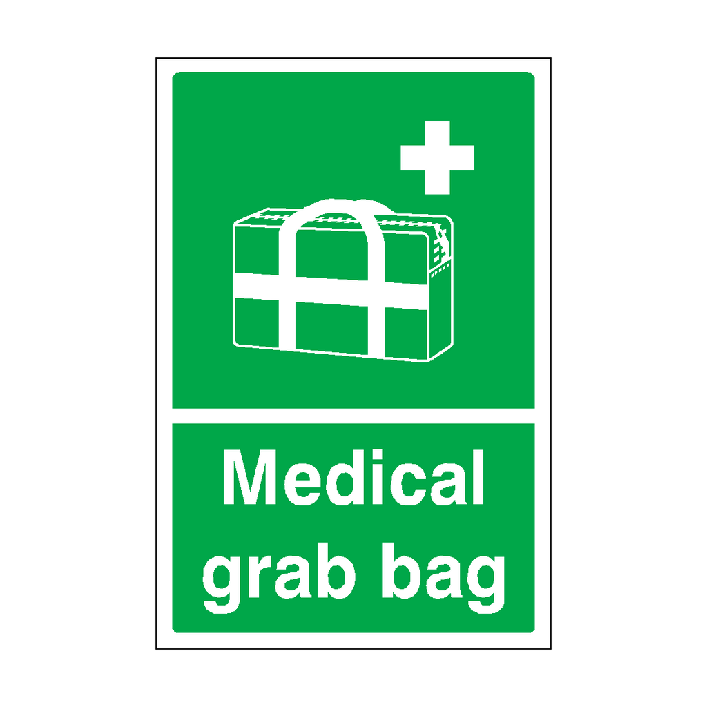 Medical Grab Bag Sticker | Safety-Label.co.uk