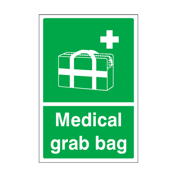 Medical Grab Bag Sign | Safety-Label.co.uk