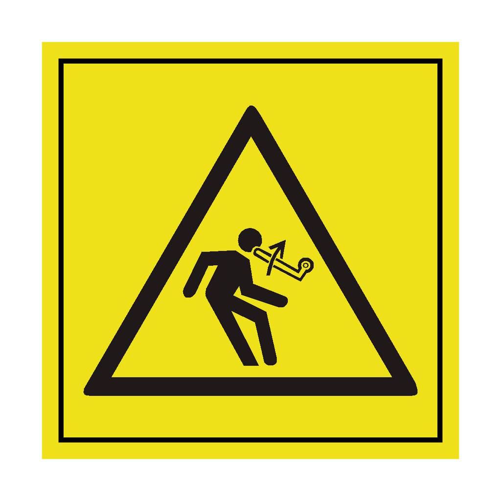 Move Arm Upwards ISO Label | Safety-Label.co.uk