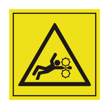 Moving Parts Crush Hazard ISO Label | Safety-Label.co.uk