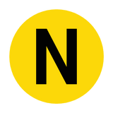 Letter N Floor Marker | Safety-Label.co.uk