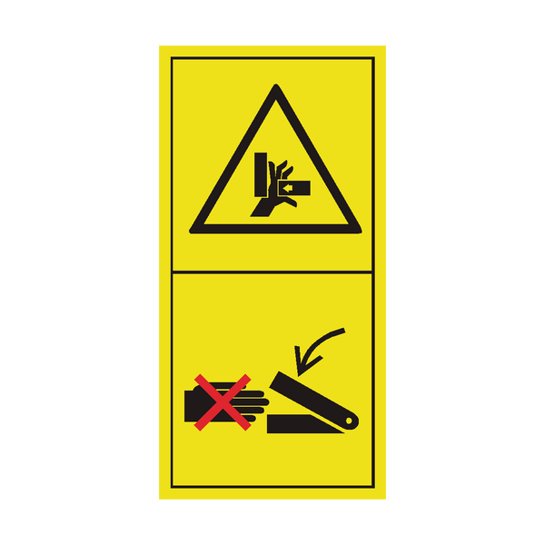 Never Reach Into The Crushing Danger Area As Long As Parts May Move St
