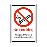 No Smoking Law Sign | Safety-Label.co.uk