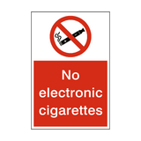 No Electronic Cigarettes Sign | Safety-Label.co.uk