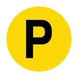 Letter P Floor Marker | Safety-Label.co.uk