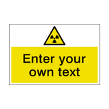 Radioactive Material Custom Safety Sticker | Safety-Label.co.uk