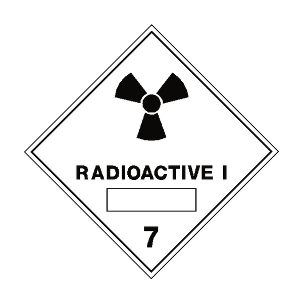 Radioactive I 7 Label | Safety-Label.co.uk