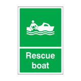 Rescue Boat Sticker | Safety-Label.co.uk