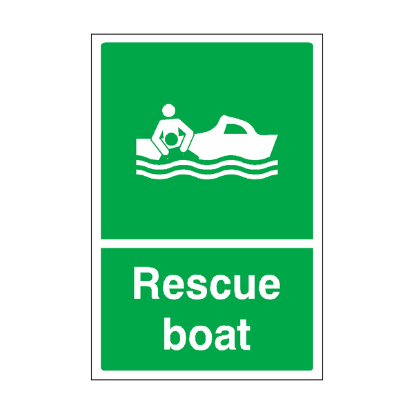 Rescue Boat Sticker | Safety-Label.co.uk