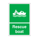 Rescue Boat Sign | Safety-Label.co.uk