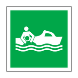 Rescue Boat Symbol Sign | Safety-Label.co.uk